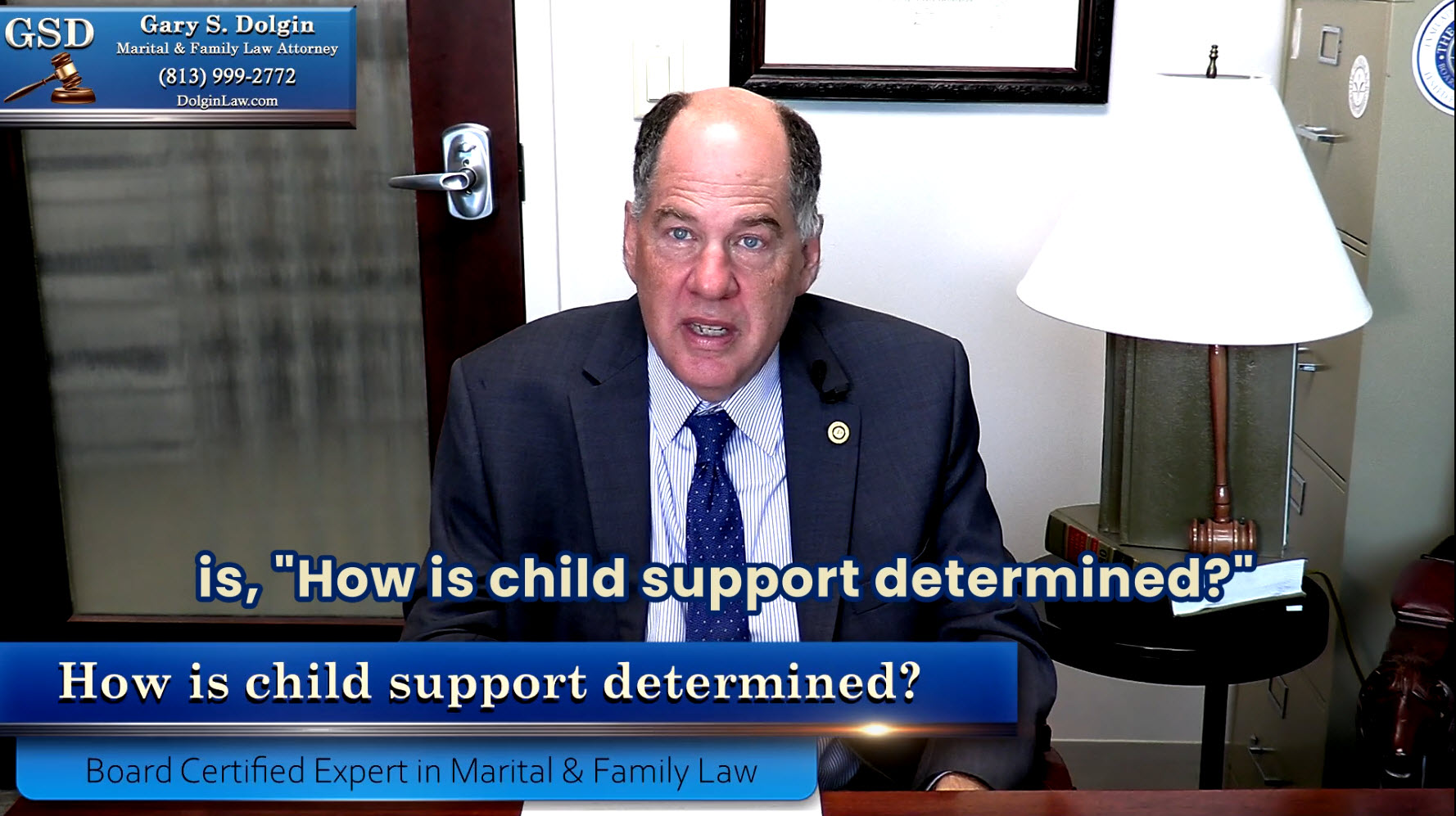 How is child support determined in Tampa Florida